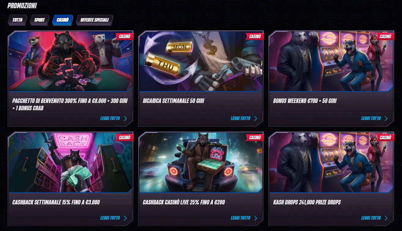 Promozioni Casinò Mobile WinRolla
